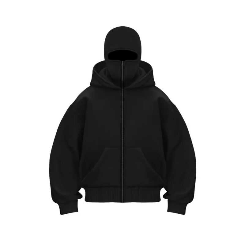 Fleece-Lined Double Hood Sweater