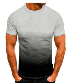 Men's 3D Digital Print Gradient T-Shirt