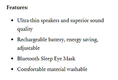 Wireless Bluetooth Music Eye Mask