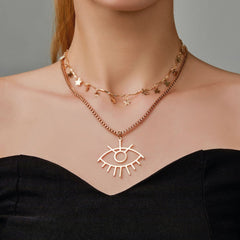 Gold Eye Necklace