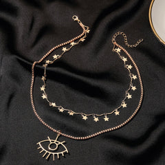 Gold Eye Necklace