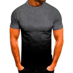 Men's 3D Digital Print Gradient T-Shirt